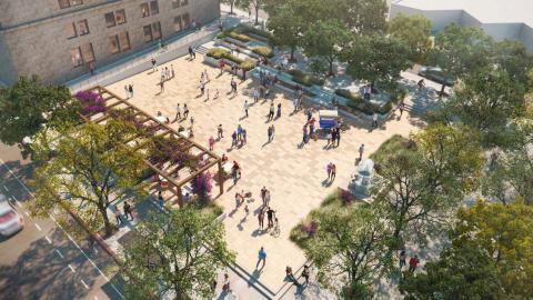 Rendering of Piazza Miramare