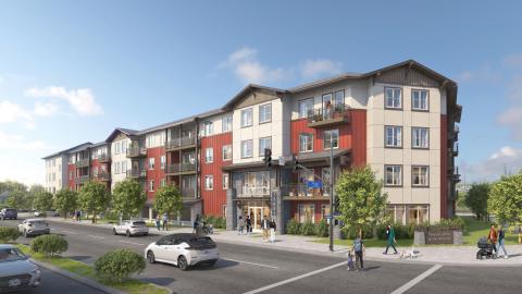 Rendering of the Norwalk Veterans Housing development