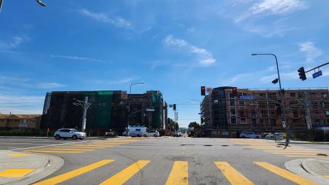 View looking east from 52nd Street