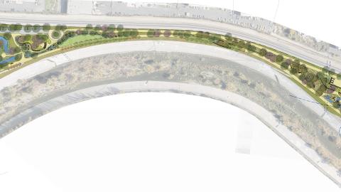 Concept plan for the Bowtie Parcel