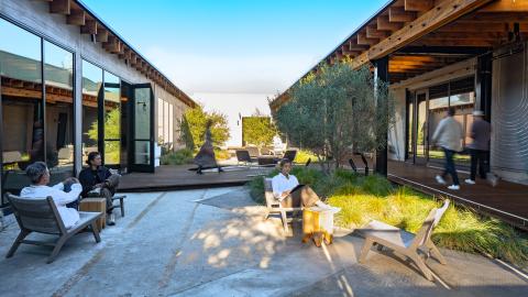 Exterior space at the Casitas South Campus