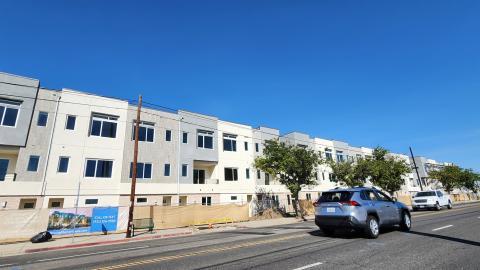 View looking north from Marine Avenue