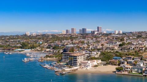 Aerial view of Newport Beach