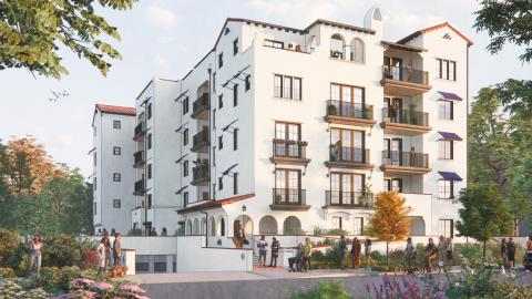 Rendering of project at 117 E. Fairview Avenue